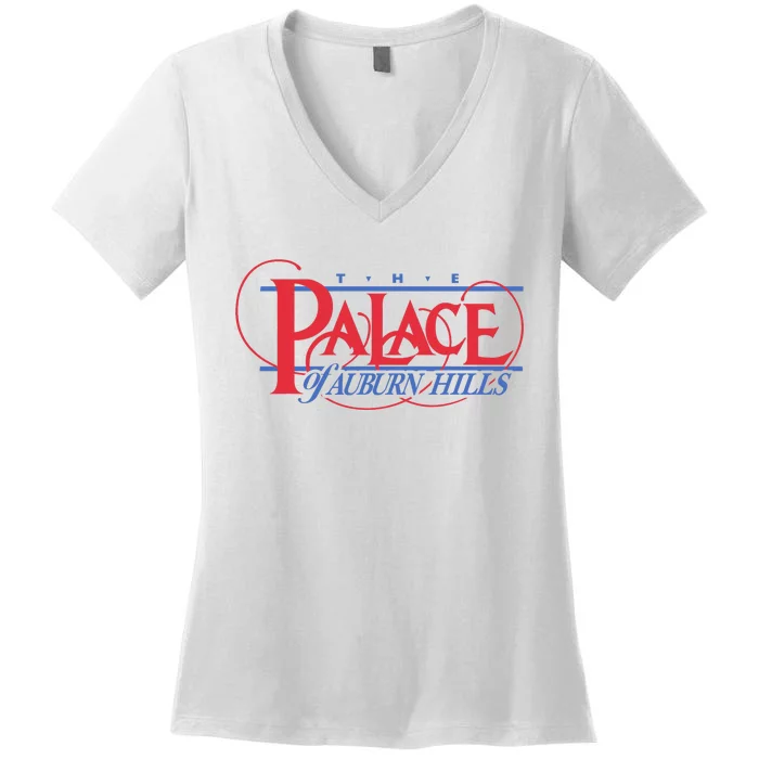 The Palace Of Auburn Hills Women's V-Neck T-Shirt