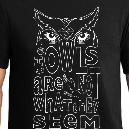 Twin Peaks Owls Are Not What They Seem Graphic Pajama Set