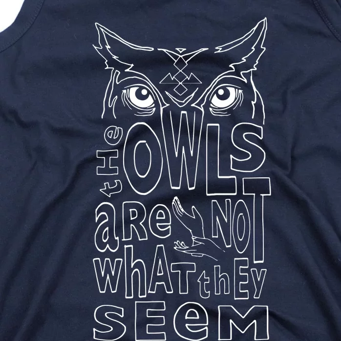 Twin Peaks Owls Are Not What They Seem Graphic Tank Top