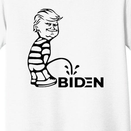 Trump Peeing On Biden Hilarious Funny Political Toddler T-Shirt
