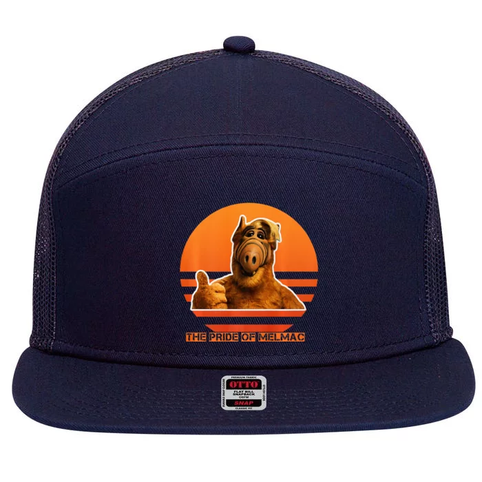 The Pride Of Melmac Alf Alien 7 Panel Mesh Trucker Snapback Hat