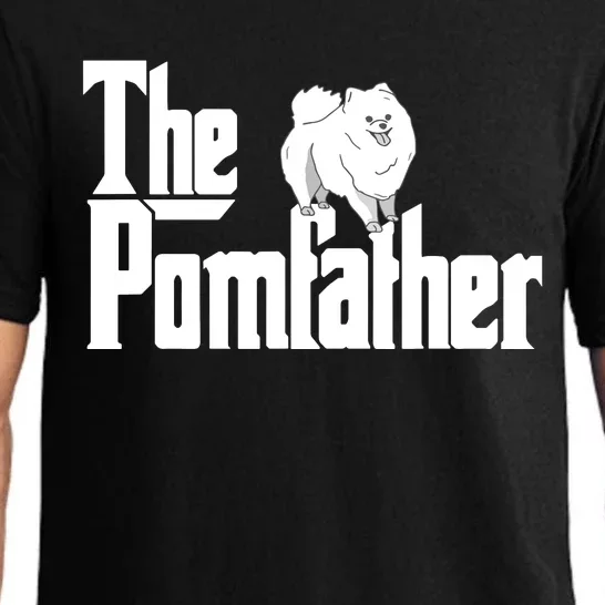 The Pomfather Pom Father Funny Dog Dad Pomeranian Lover Pajama Set