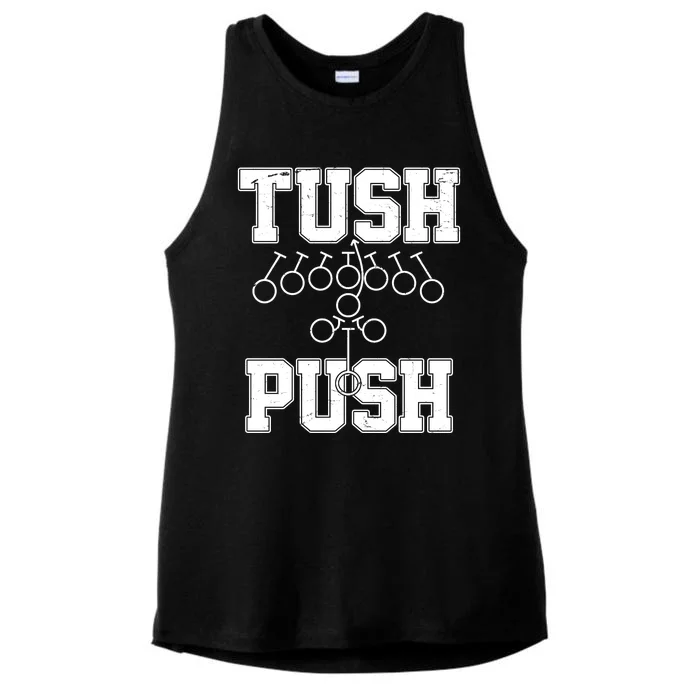 Tush Push Philadelphia Football Ladies Tri-Blend Wicking Tank