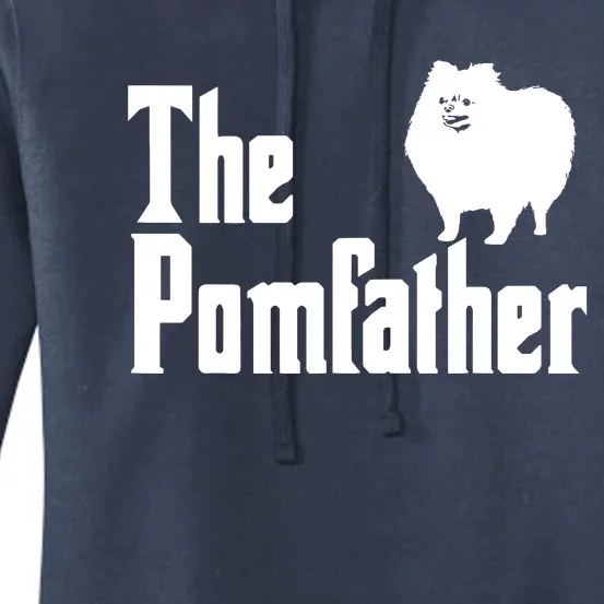 The Pomfather Pomeranian Daddy Pom Dog Lover Pomsky Owners Women's Pullover Hoodie