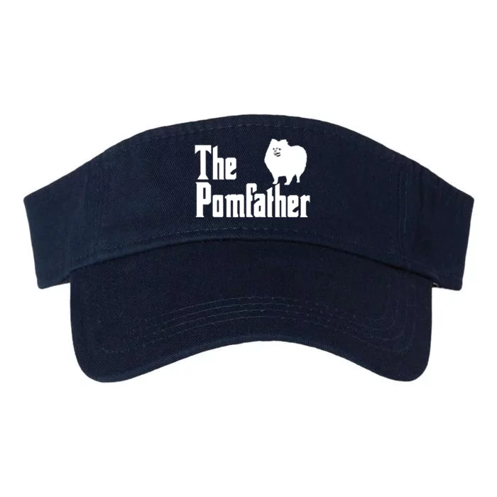 The Pomfather Pomeranian Daddy Pom Dog Lover Pomsky Owners Valucap Bio-Washed Visor