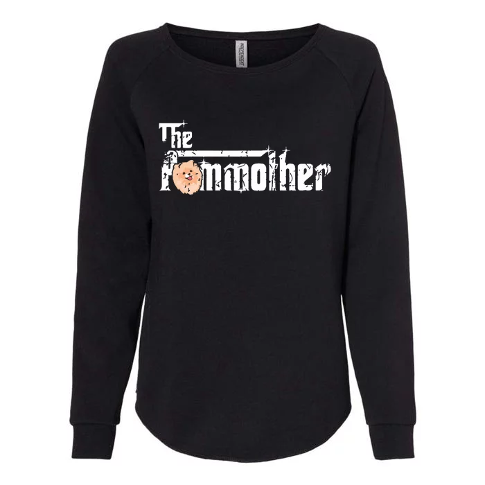 The Pommother Pom Mom Shirts Fun Cute Pomeranian Mother Dog Womens California Wash Sweatshirt