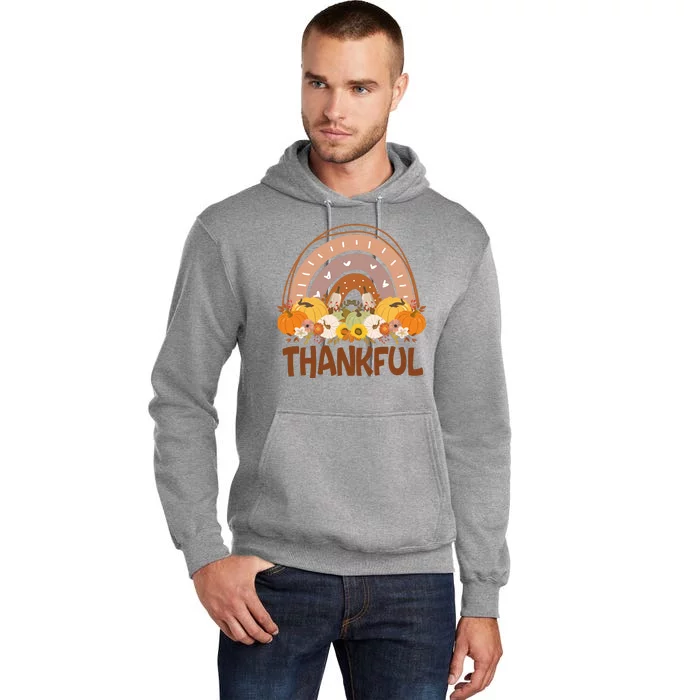 Thankful Pumpkin Patch Cute Rainbow Holiday Tall Hoodie