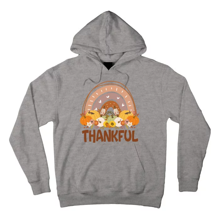 Thankful Pumpkin Patch Cute Rainbow Holiday Tall Hoodie