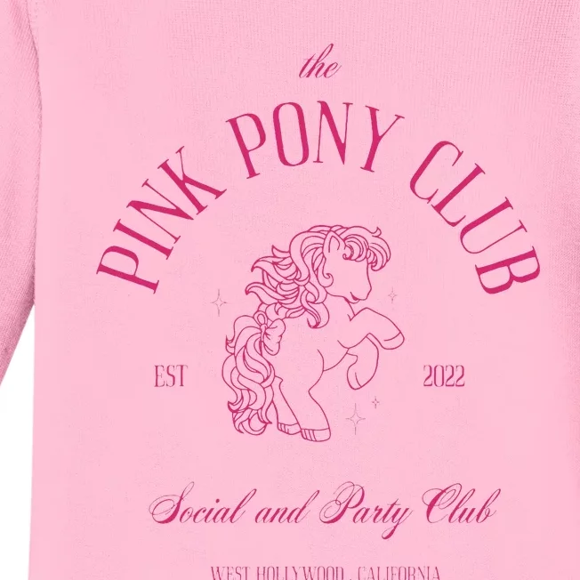 The Pink Pony Club Social And Party Club Baby Long Sleeve Bodysuit