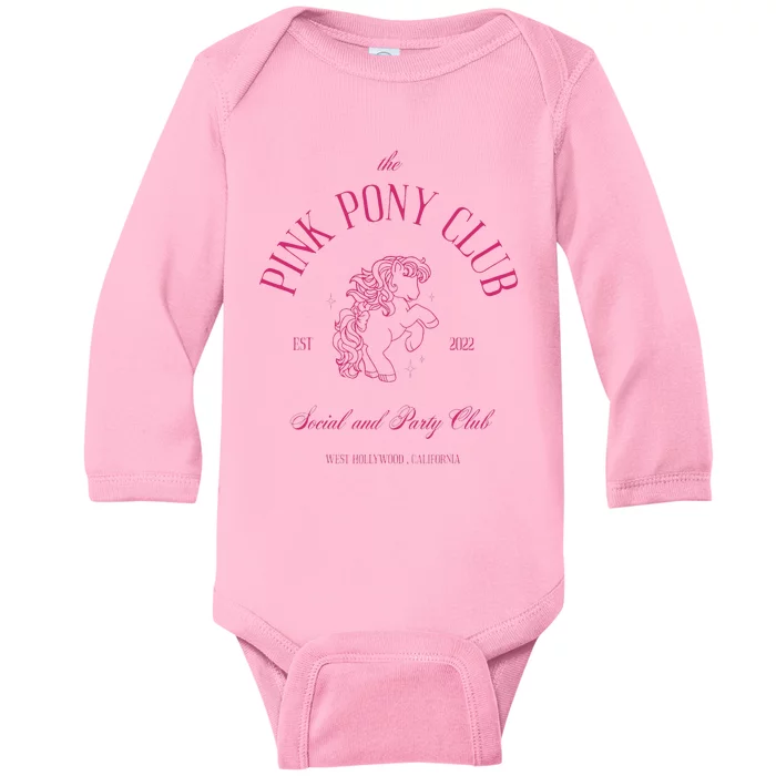 The Pink Pony Club Social And Party Club Baby Long Sleeve Bodysuit