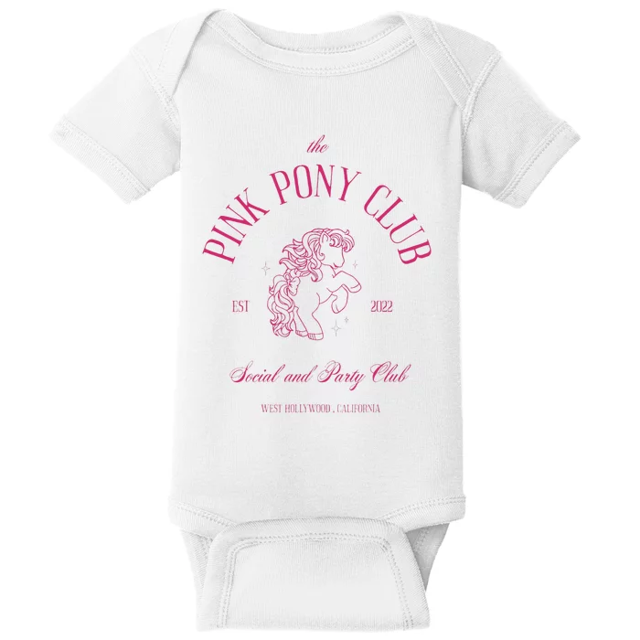 The Pink Pony Club Social And Party Club Baby Bodysuit