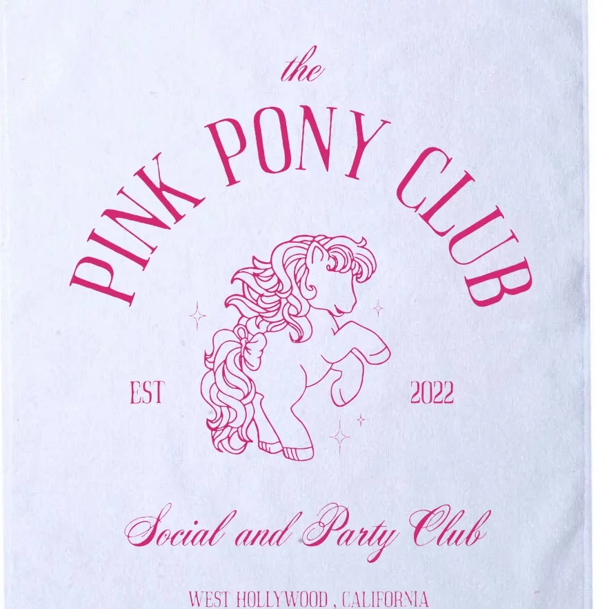 The Pink Pony Club Social And Party Club Platinum Collection Golf Towel