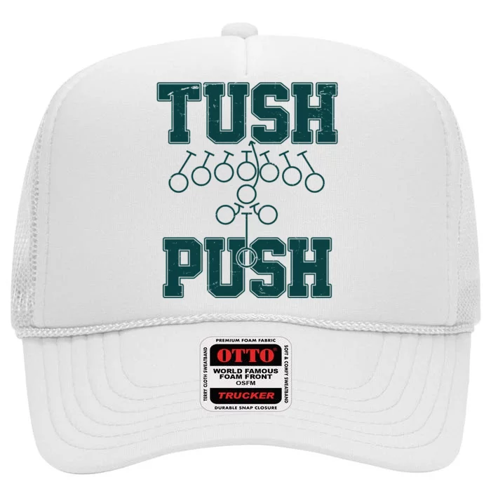 Tush Push Philadelphia Football High Crown Mesh Trucker Hat