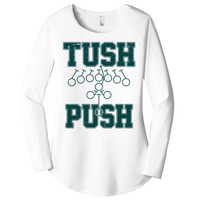 Tush Push Philadelphia Football Women's Perfect Tri Tunic Long Sleeve Shirt