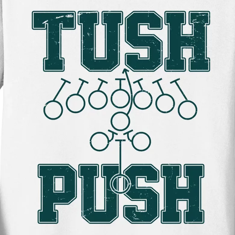 Tush Push Philadelphia Football Kids Long Sleeve Shirt