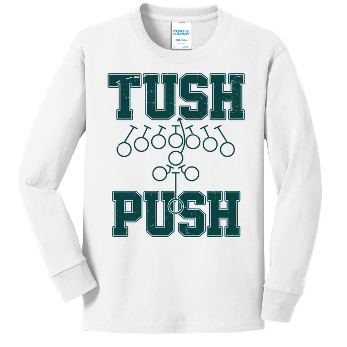 Tush Push Philadelphia Football Kids Long Sleeve Shirt