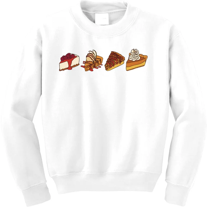 Thanksgiving Pie Pumpkin Kids Sweatshirt