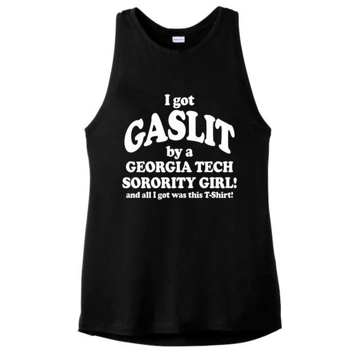 The People’S Princess I Got Gaslit By A Georgia Ladies Tri-Blend Wicking Tank