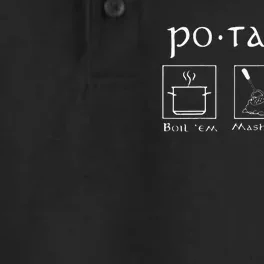 Taters Potatoes Potato Tater Dry Zone Grid Performance Polo