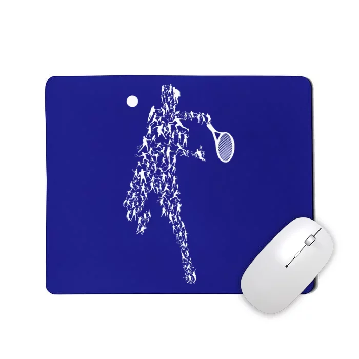 Tennis Positions Player Balls Funny Racket Game Outfit Mousepad