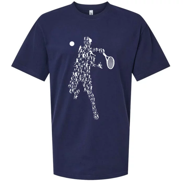 Tennis Positions Player Balls Funny Racket Game Outfit Sueded Cloud Jersey T-Shirt