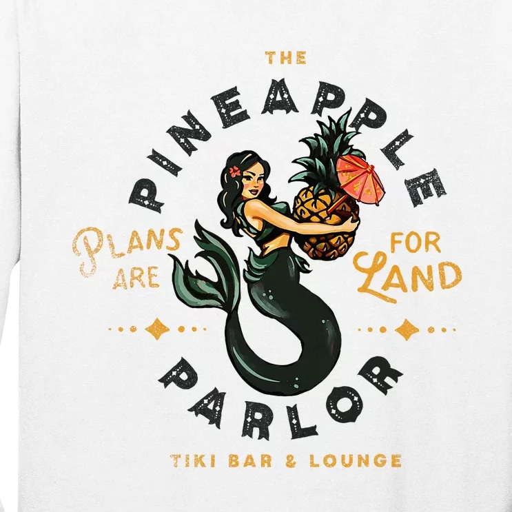 The Pineapple Parlor Tiki Bar & Lounge Pinup Mermaid Long Sleeve Shirt