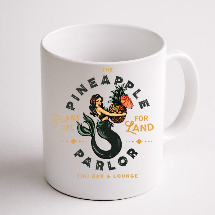 The Pineapple Parlor Tiki Bar & Lounge Pinup Mermaid Front & Back Coffee Mug