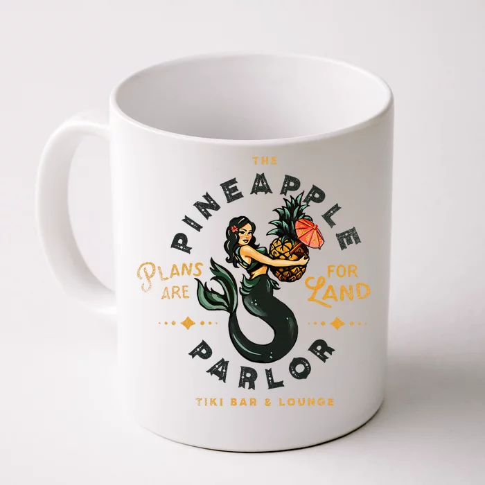 The Pineapple Parlor Tiki Bar & Lounge Pinup Mermaid Front & Back Coffee Mug