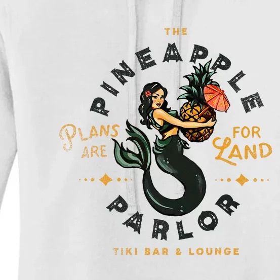 The Pineapple Parlor Tiki Bar & Lounge Pinup Mermaid Women's Pullover Hoodie