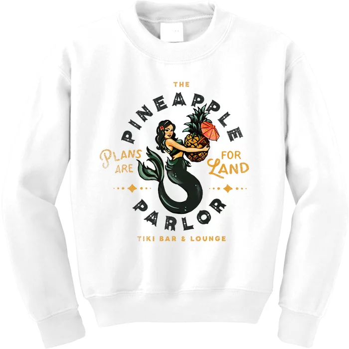 The Pineapple Parlor Tiki Bar & Lounge Pinup Mermaid Kids Sweatshirt