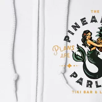 The Pineapple Parlor Tiki Bar & Lounge Pinup Mermaid Full Zip Hoodie