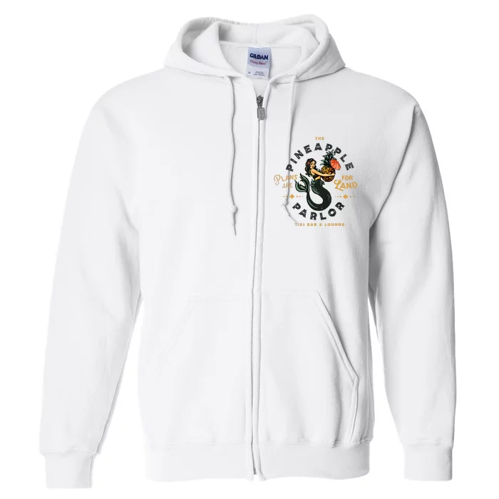 The Pineapple Parlor Tiki Bar & Lounge Pinup Mermaid Full Zip Hoodie