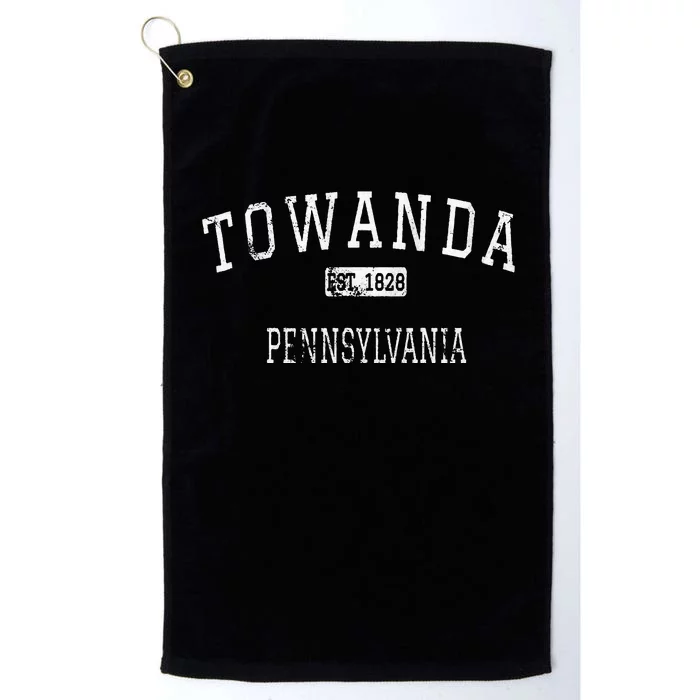 Towanda Pennsylvania PA Vintage Platinum Collection Golf Towel