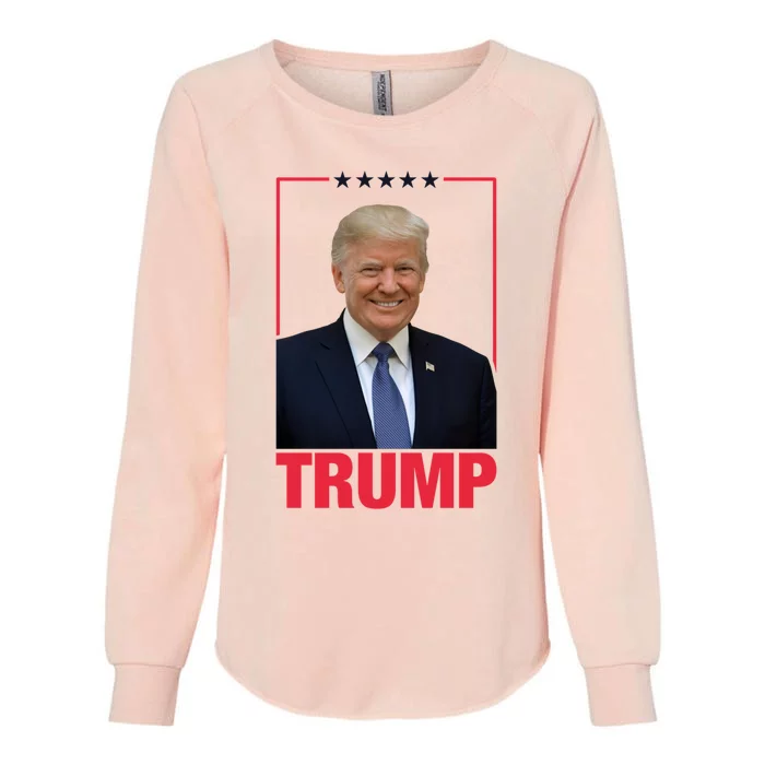 Trump Presidential Portrait 45 Reelect Fake News Potus Great Gift Womens California Wash Sweatshirt