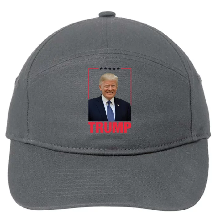 Trump Presidential Portrait 45 Reelect Fake News Potus Great Gift 7-Panel Snapback Hat