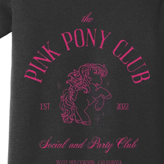 The Pink Pony Club Social And Party Club Baby Bodysuit