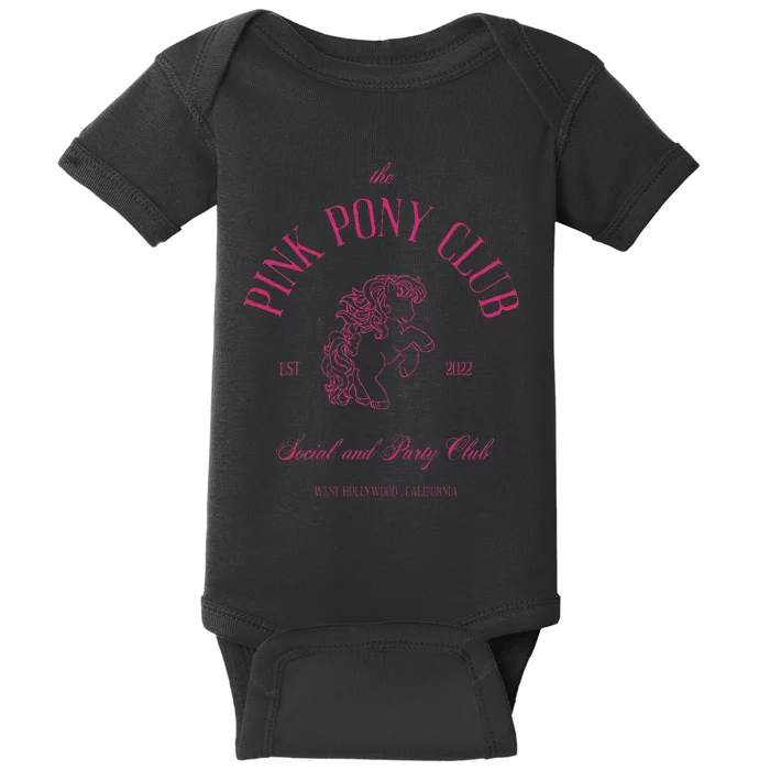 The Pink Pony Club Social And Party Club Baby Bodysuit