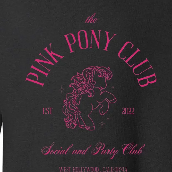 The Pink Pony Club Social And Party Club Toddler Sweatshirt