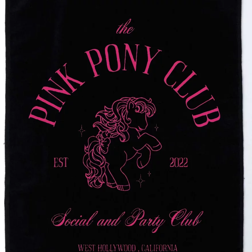 The Pink Pony Club Social And Party Club Platinum Collection Golf Towel