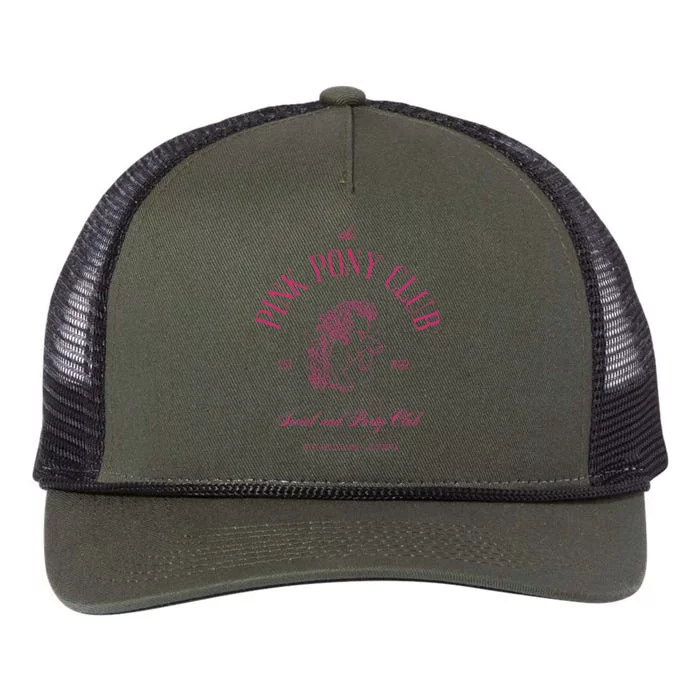 The Pink Pony Club Social And Party Club Retro Rope Trucker Hat Cap