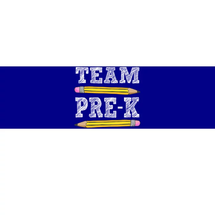 Team PreK Pencil Back To School Preschool Teacher Gift Bumper Sticker