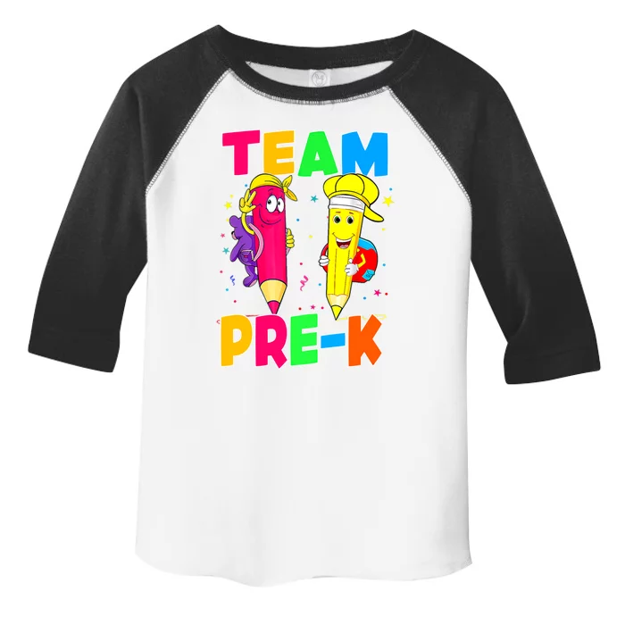 Team Preschool PreK Teacher Student Funny Back To School Gift Toddler Fine Jersey T-Shirt