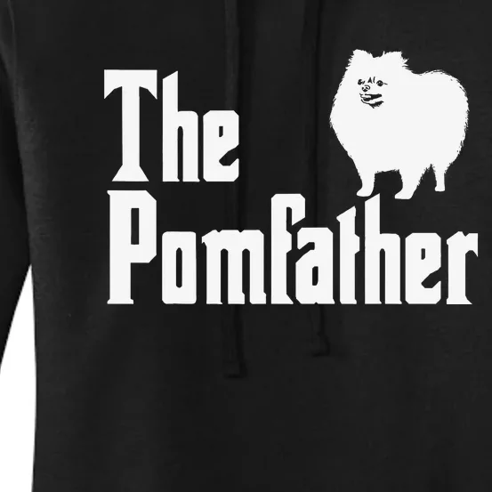 The Pomfather Pomeranian Daddy Pom Dog Lover Women's Pullover Hoodie