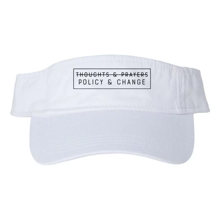 Thoughts & Prayers Policy And Change Valucap Bio-Washed Visor