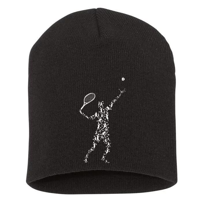 Tennis Positions Player Balls Short Acrylic Beanie