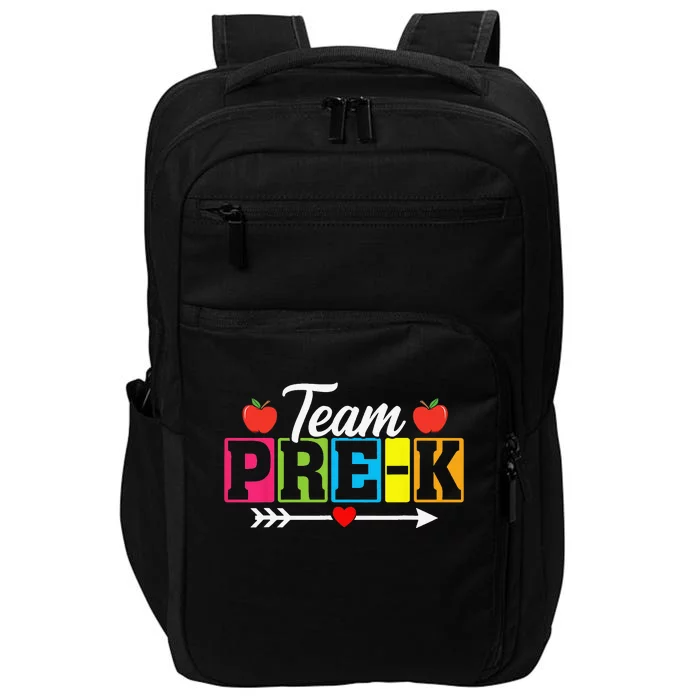 Team PreK PreSchool Teacher Student Back To School Impact Tech Backpack