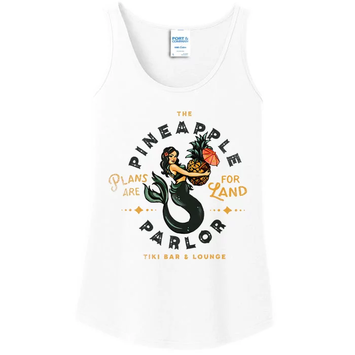 The Pineapple Parlor Tiki Bar & Lounge Vintage Pinup Ladies Essential Tank