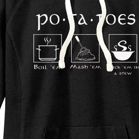 Taters Potatoes Potato Tater Women's Fleece Hoodie