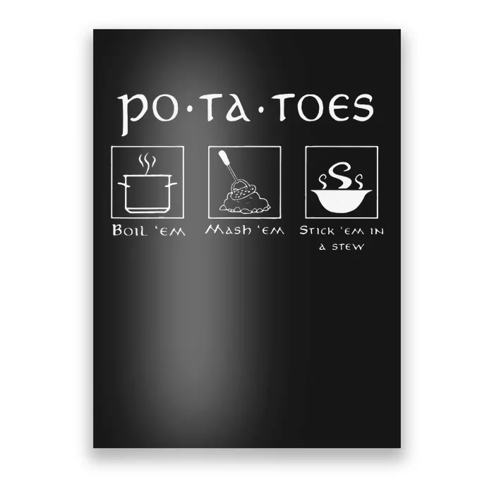 Taters Potatoes Potato Tater Poster