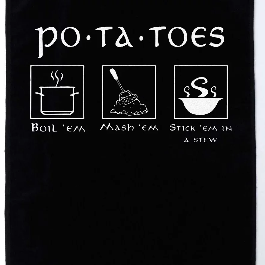 Taters Potatoes Potato Tater Platinum Collection Golf Towel